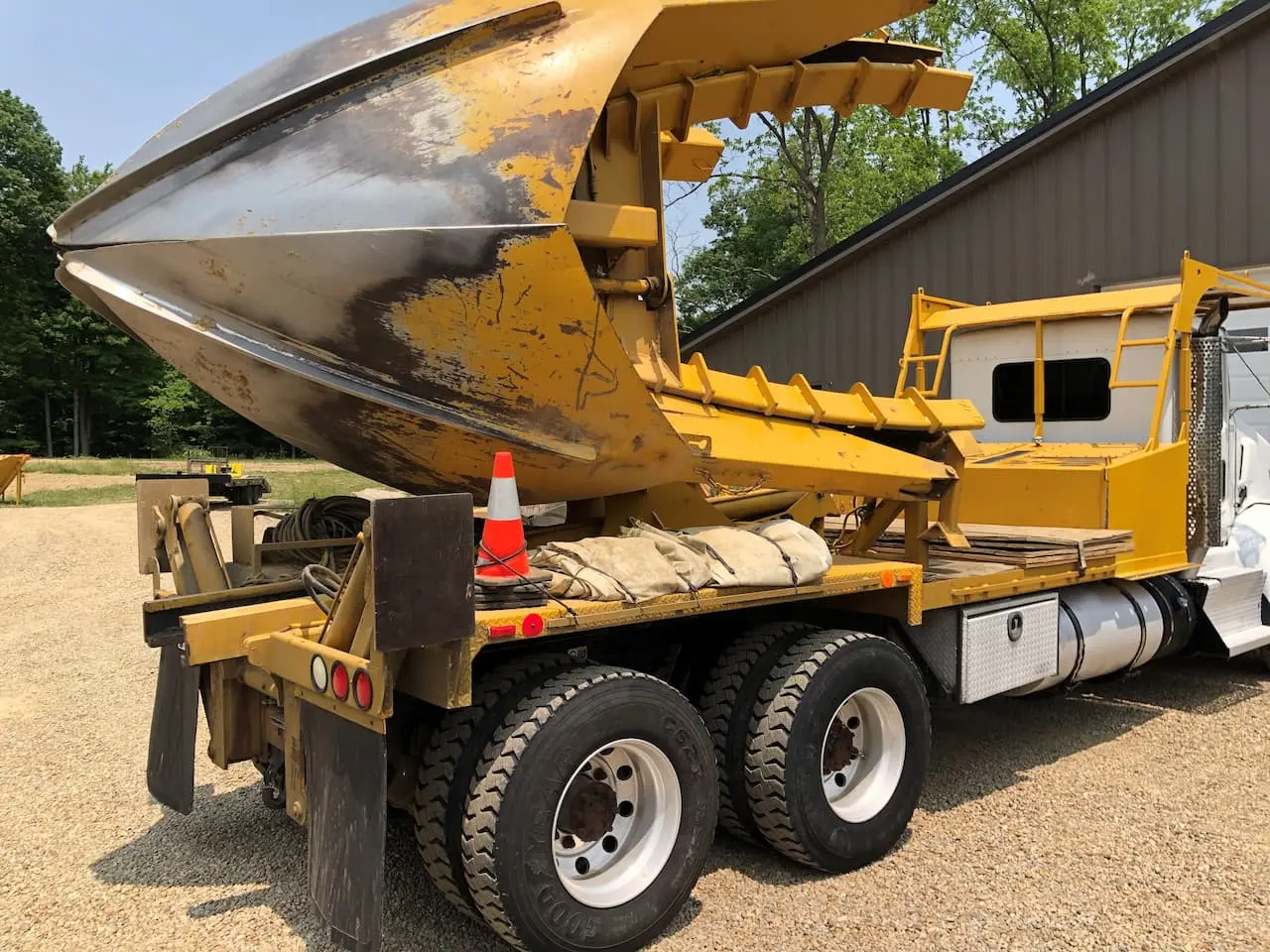 Sustainable forestry equipment used in tree relocation