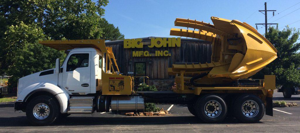 Big John 100D truck-mounted tree spade, the largest model in the lineup